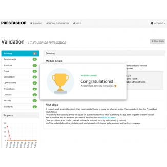 Bouton de rétractation conforme 19 juin 2026 pour PrestaShop 1.7.8 à 9.1.x